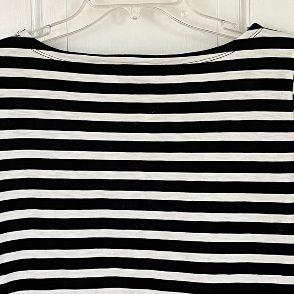 J. Crew  Women’s Classic Mariner Cloth Boatneck T-shirt 3/4 Sleeve Stripe Sz S - Picture 9 of 15